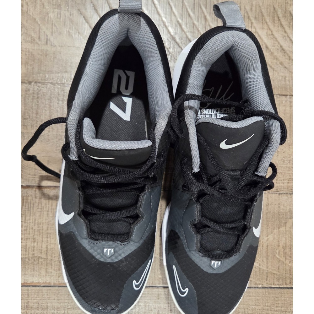 Nike Mens Force Trout 9 Pro MCS Baseball Cleats Black White FB2908-001 Size 7.5